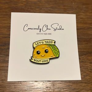Taco Enamel Pin